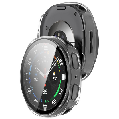Θήκη Tech-Protect Defense για Samsung Galaxy Watch9 / Watch8 40mm, Σετ 2 τεμαχίων, Μαύρο / Διαφανές