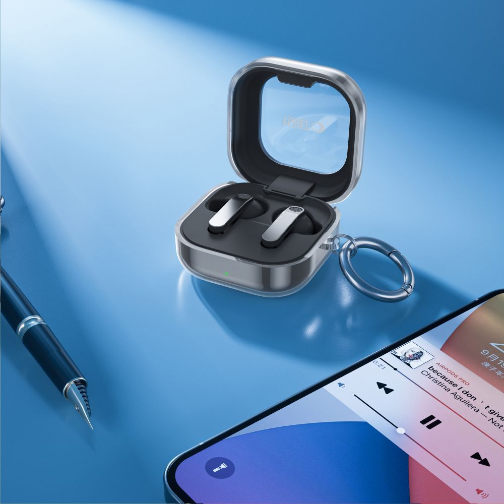 Θήκη Tech-Protect Flexair για Samsung Galaxy Buds4 / Buds4 Pro, Διαφανής