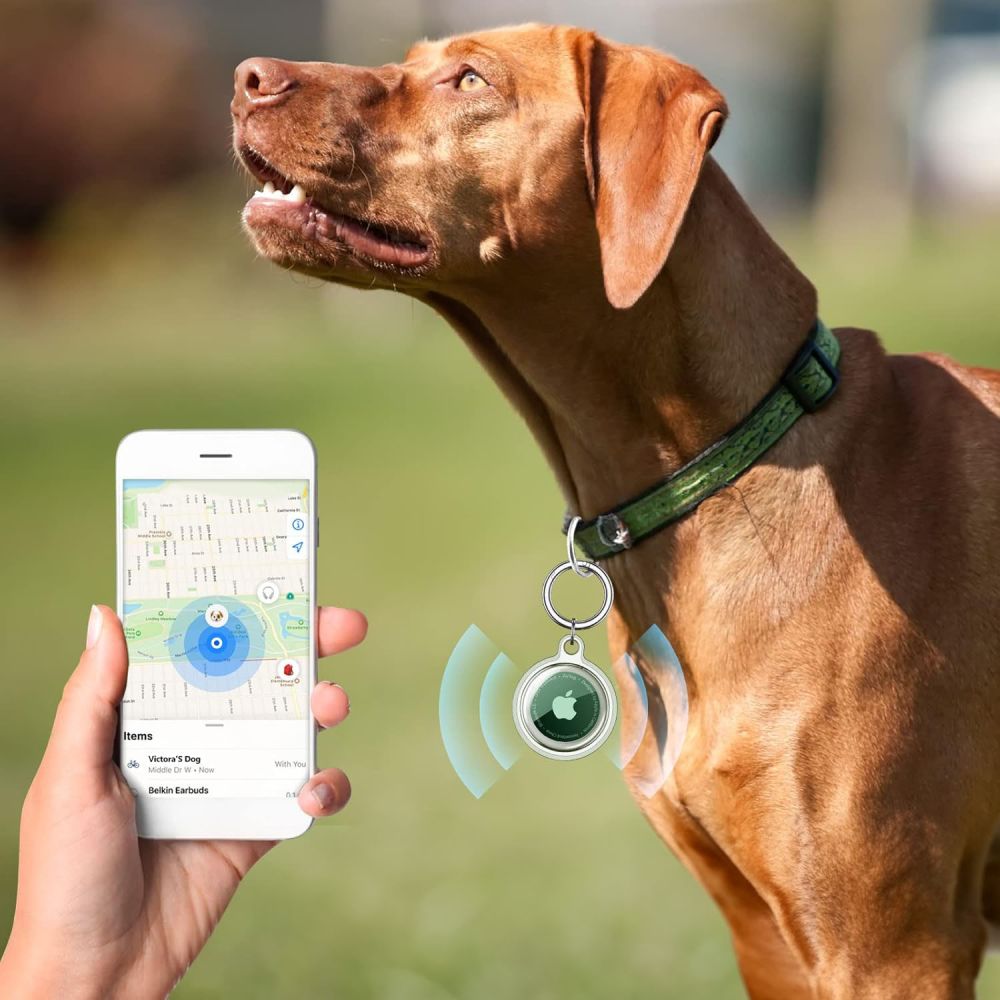 Θήκη Tech-Protect Icon για Apple AirTag, Σετ 4 τεμαχίων, Διάφανη