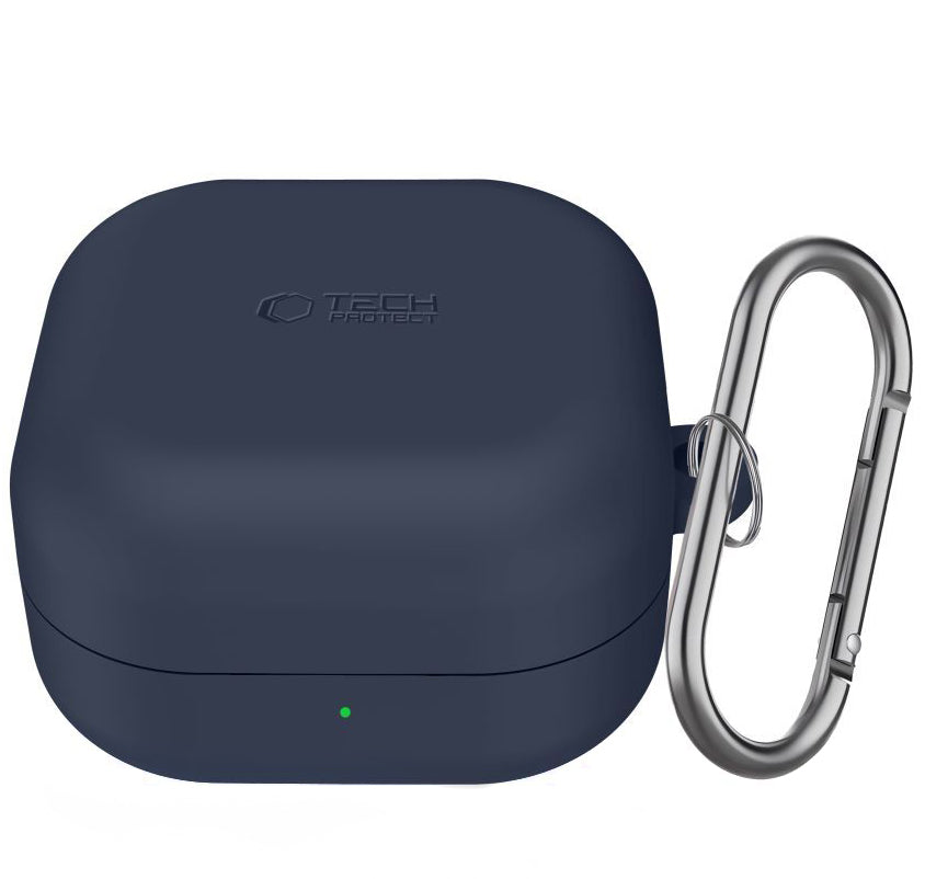 Θήκη Tech-Protect Silicone Hook για Samsung Galaxy Buds4 / Buds4 Pro, Μπλε Ναυτικό