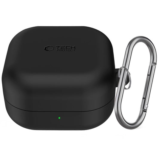 Θήκη Tech-Protect Silicone Hook για Samsung Galaxy Buds4 / Buds4 Pro, Μαύρη