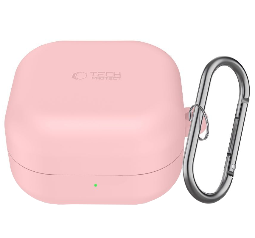Θήκη Tech-Protect Silicone Hook για Samsung Galaxy Buds4 / Buds4 Pro, Ροζ