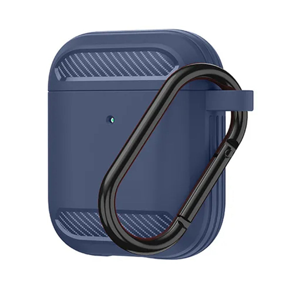Θήκη Techsuit Carbon για Apple AirPods Gen 2 / Gen 1, Μπλε σκούρο
