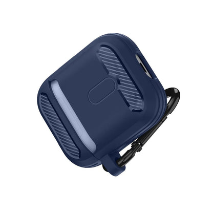 Θήκη Techsuit Carbon για Apple AirPods Gen 2 / Gen 1, Μπλε σκούρο