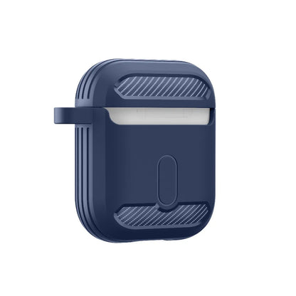 Θήκη Techsuit Carbon για Apple AirPods Gen 2 / Gen 1, Μπλε σκούρο