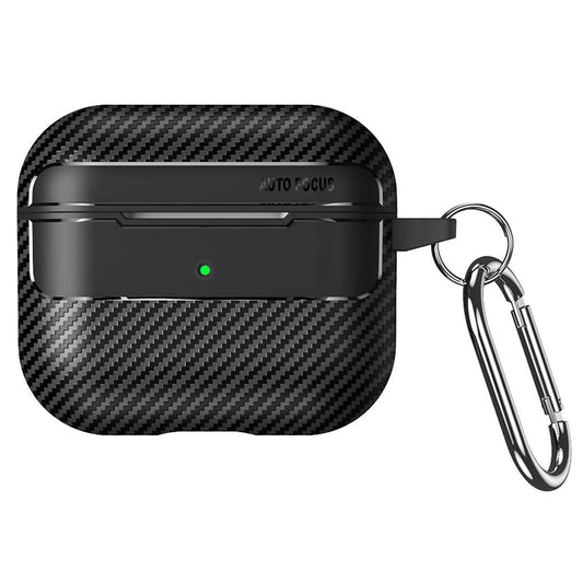 Θήκη Techsuit CarbonFiber για Apple AirPods Pro 3, Μαύρη