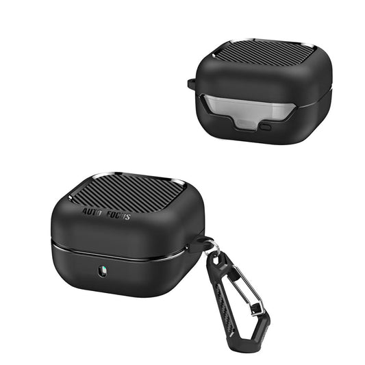 Θήκη Techsuit CarbonFiber για Samsung Galaxy Buds4 / Buds4 Pro, Μαύρη