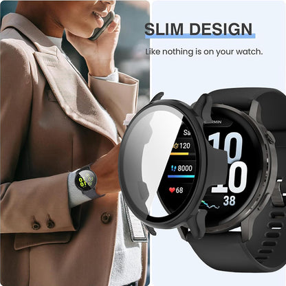 Θήκη Techsuit Defense360 Pro για Garmin Venu 4 45mm, Μπλε Ναυτικό