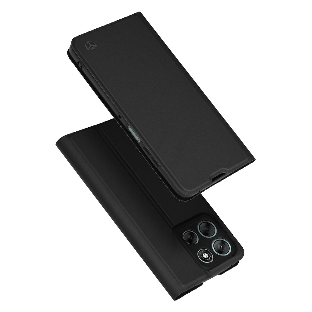 Θήκη για Motorola Moto G56, Techsuit, Magskin Book, Μαύρη