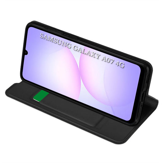 Θήκη για Samsung Galaxy A07 4G A075, Techsuit, Magskin Book, Μαύρη