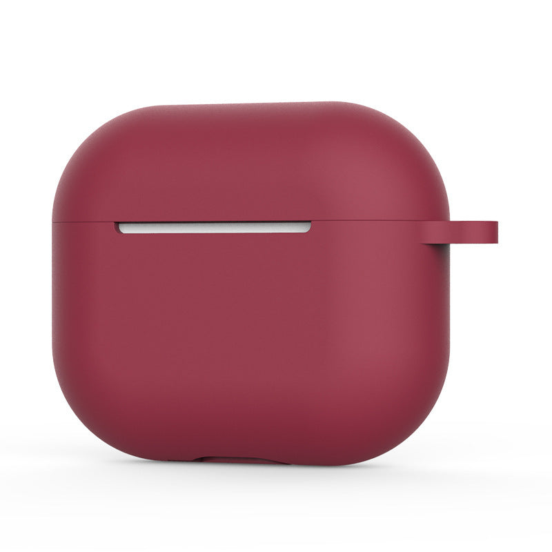 Θήκη Techsuit Silicone για Apple AirPods 4, Βυσσινί