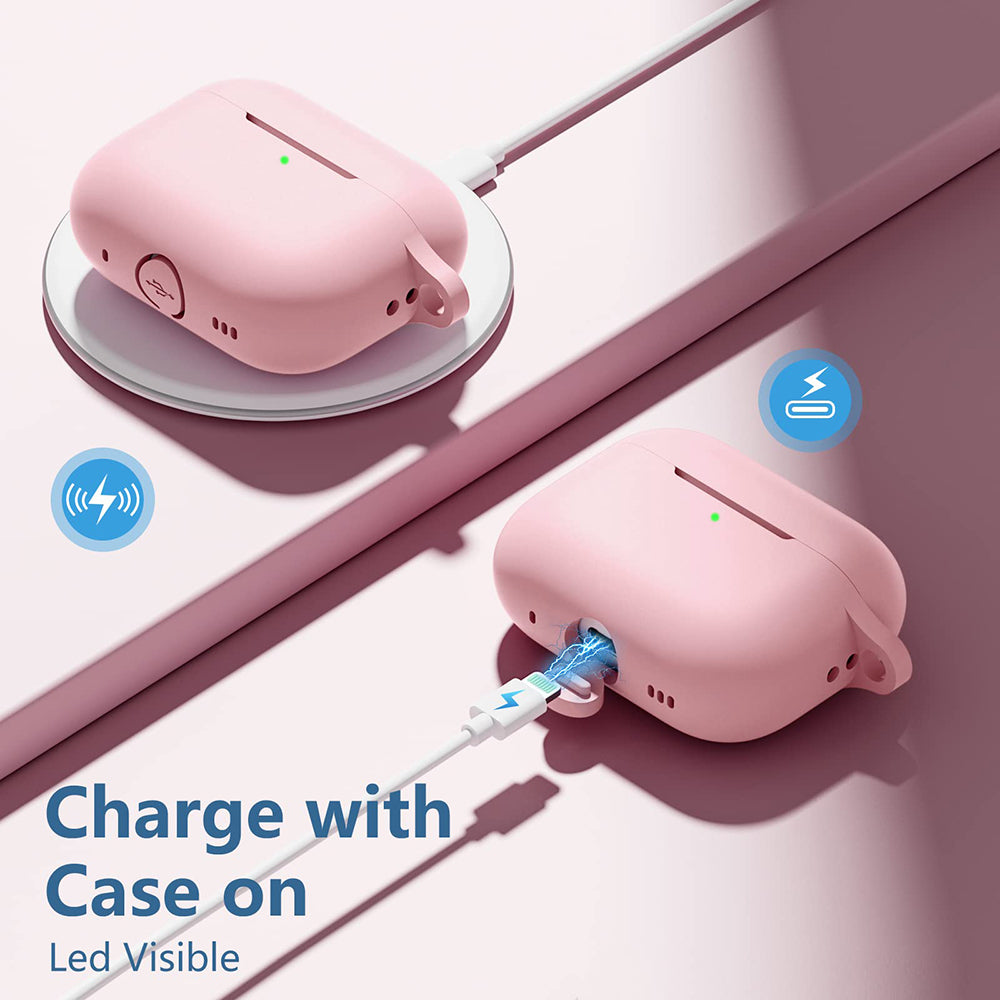 Θήκη Techsuit Silicone για Apple AirPods Pro Series, Ροζ