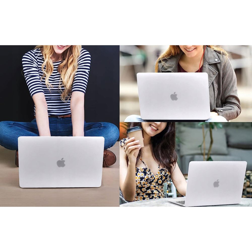 Θήκη Techsuit UltraShell για Apple MacBook Air M3 15 ίντσες (2024) / Air M2 15 ίντσες (2023), Ματ Διαφανής