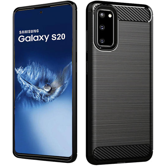 Θήκη για Samsung Galaxy S20 5G G981 / S20 G980, OEM, Carbon, Μαύρη