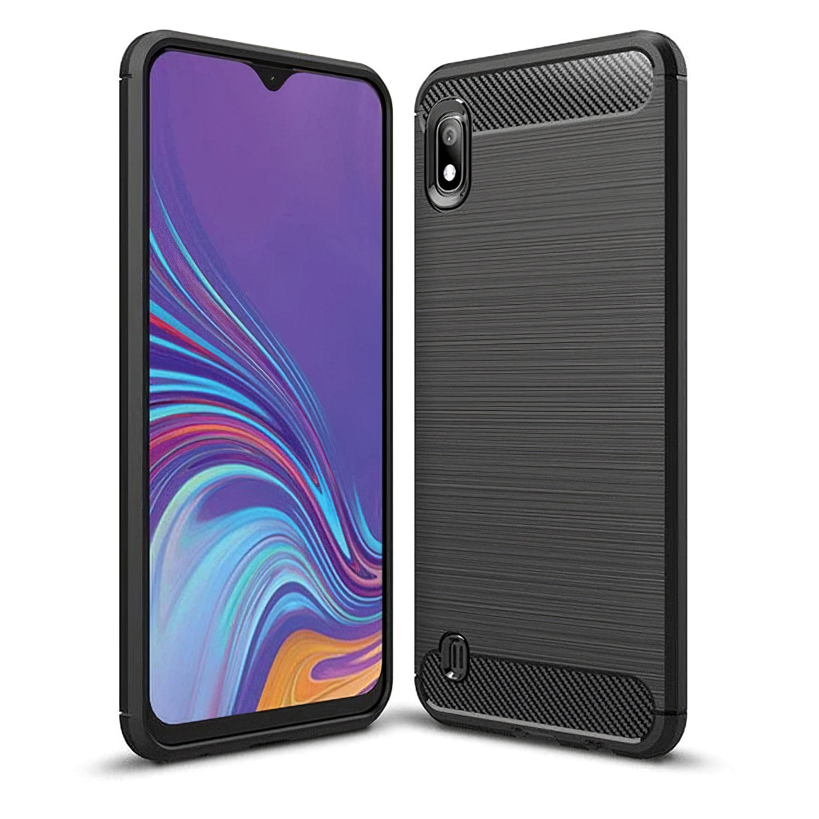 Θήκη για Samsung Galaxy A10 A105, Carbon, Μαύρο