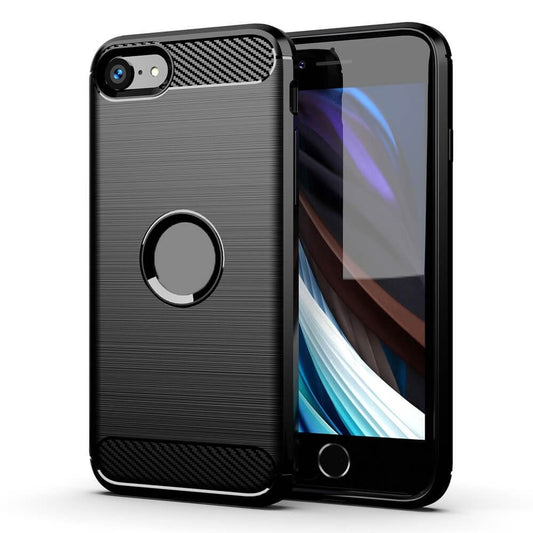 Θήκη για Apple iPhone SE (2022) / SE (2020) / 8, Forcell, Carbon, Μαύρη