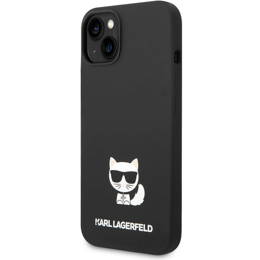 Θήκη για Apple iPhone 14 Plus, Karl Lagerfeld, Σιλικόνη Body Choupette, Μαύρη