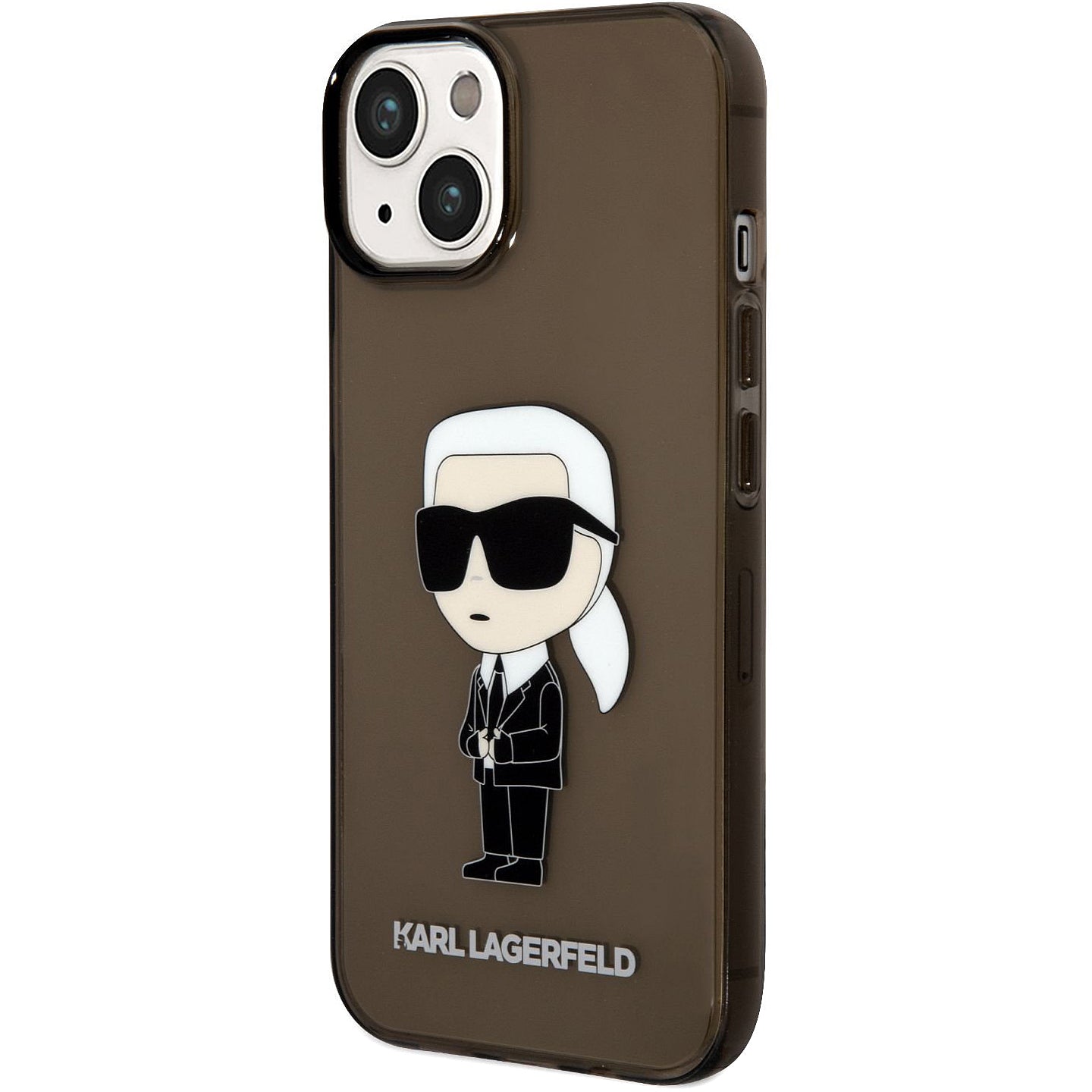 Θήκη TPU Karl Lagerfeld IML για Apple iPhone 14 Plus, Ikonik NFT, Διάφανη Μαύρη KLHCP14MHNIKTCK