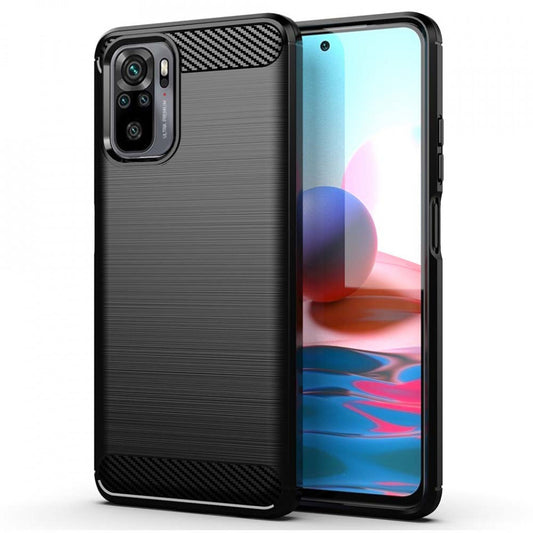 Θήκη για Xiaomi Redmi Note 10S / Note 10, OEM, Carbon, Μαύρη