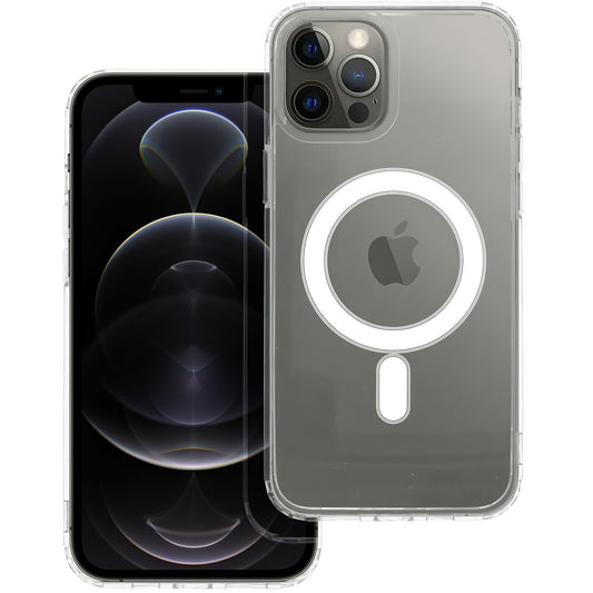 Θήκη MagSafe για Apple iPhone 12 Pro Max, OEM, Διαφανής, Διάφανη