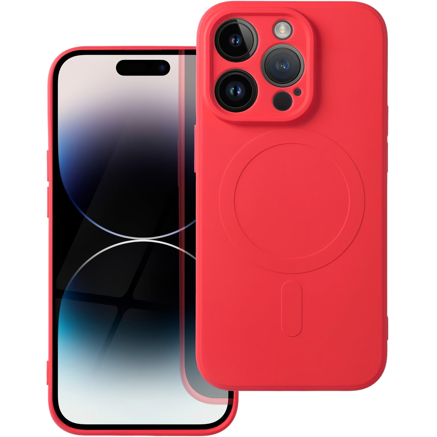 Θήκη MagSafe για Apple iPhone 14 Pro, OEM, Silicone Mag, Κόκκινο