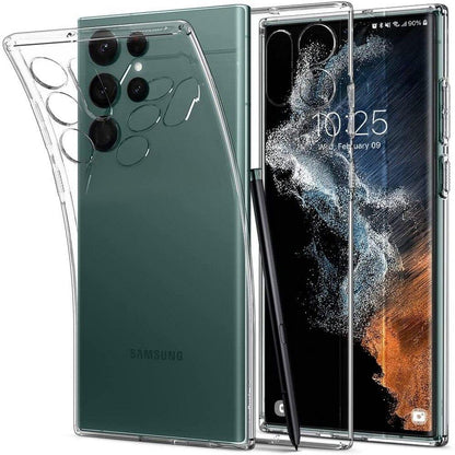 Θήκη για Samsung Galaxy S22 Ultra 5G S908, Spigen, υγρό κρύσταλλο, διαφανής ACS03912