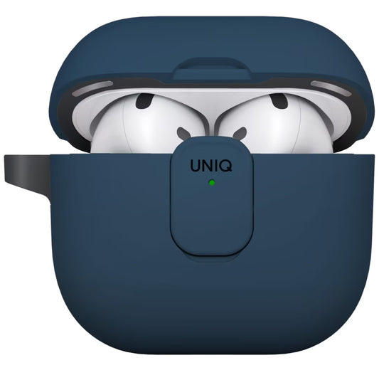 Θήκη UNIQ Clyde για Apple AirPods 4, Μαύρο Μπλε