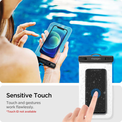 Θήκη Αδιάβροχη Παγκόσμια για Τηλέφωνο max. 3.5inch - 7inch, Spigen, A601, Σετ 2 τεμαχίων, Διαφανής AMP03098