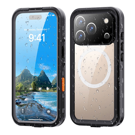 Θήκη Waterproof για Apple iPhone 17 Pro, ShellBox, Μαύρη