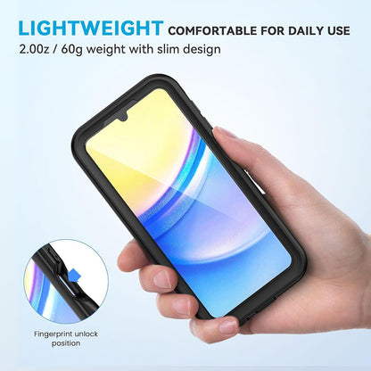 Waterproof Case for Samsung Galaxy A15 5G A156 / A15 A155, ShellBox, Black