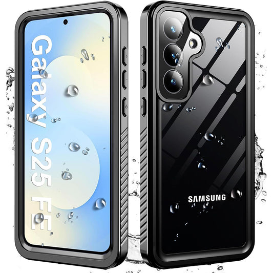 Θήκη Waterproof για Samsung Galaxy S25 FE, ShellBox, Μαύρη