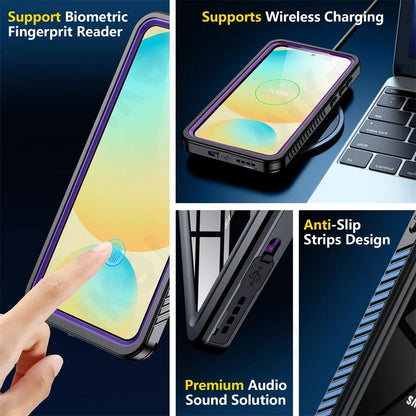 Αδιάβροχη Θήκη για Samsung Galaxy S25+ S936, ShellBox, Μαύρο