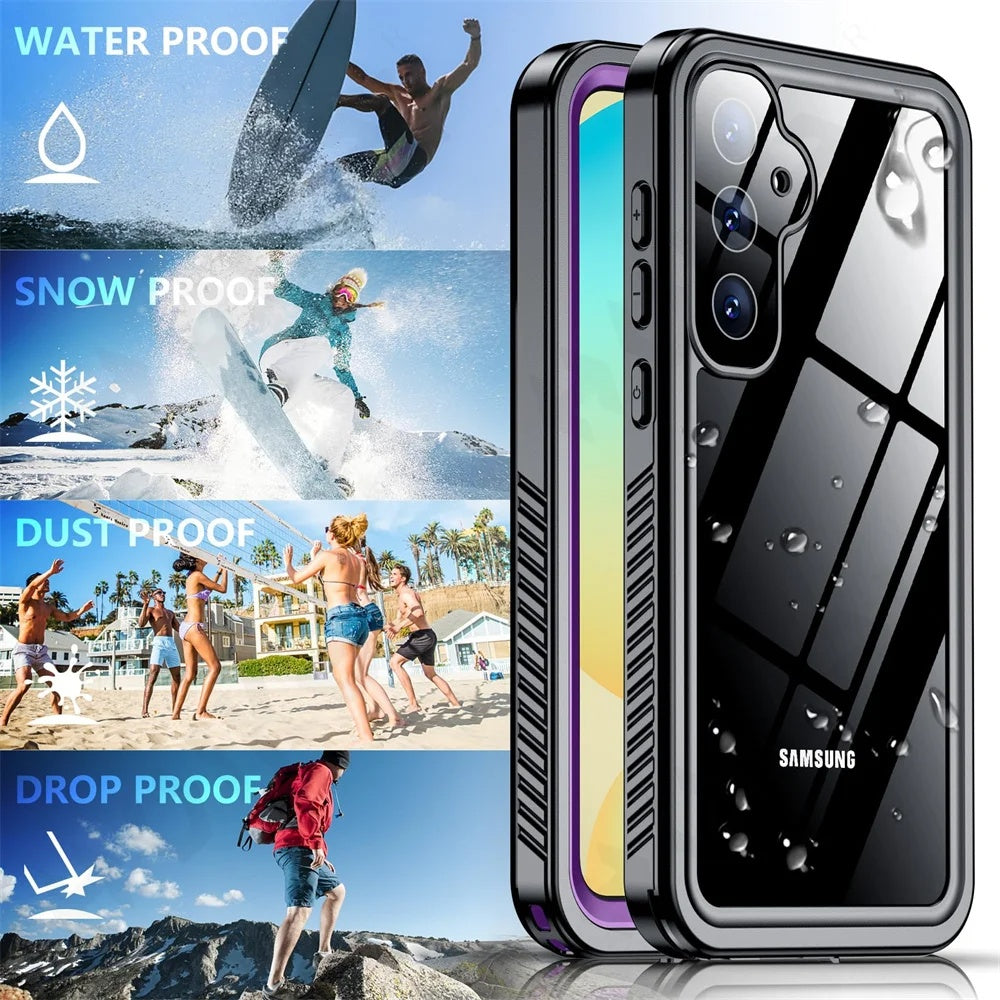 Αδιάβροχη Θήκη για Samsung Galaxy S25+ S936, ShellBox, Μαύρο