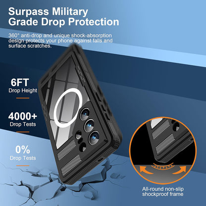 Θήκη Waterproof για Samsung Galaxy S26 Ultra, ShellBox, Μαύρη