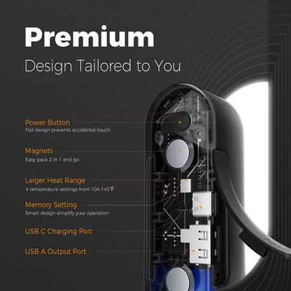 Θερμαντήρας Χεριών Ocoopa UT2s, Μαύρο