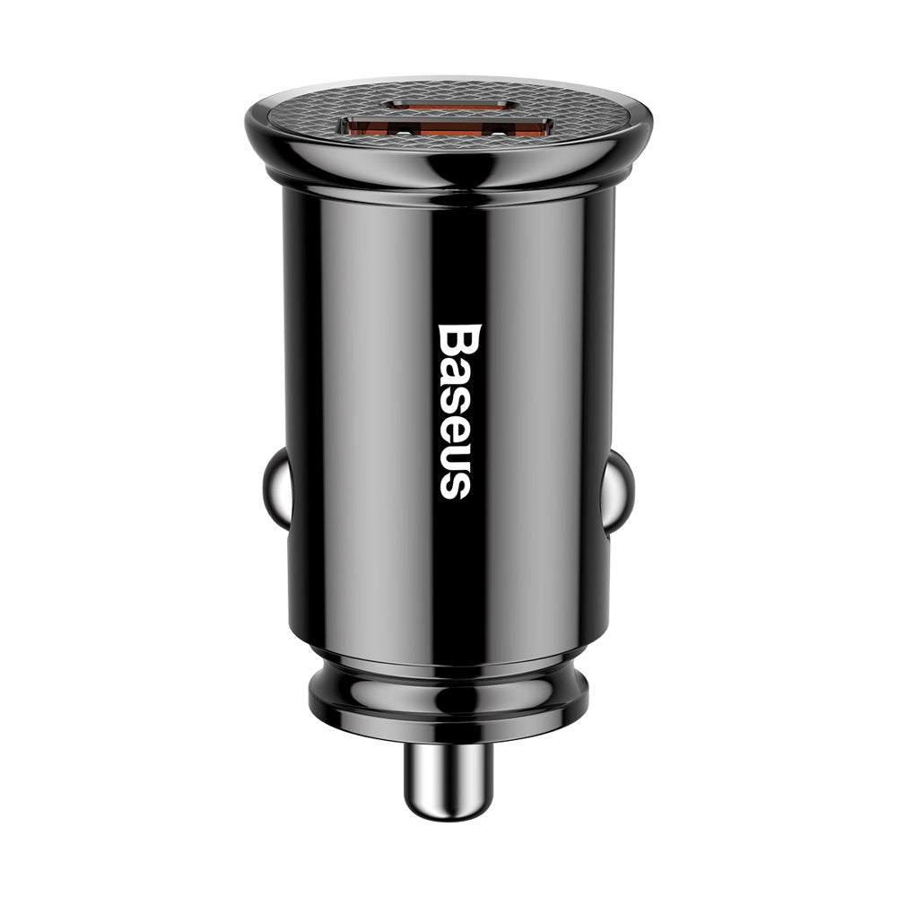 Φορτιστής αυτοκινήτου Baseus, 30W, 3A, 1 x USB-A - 1 x USB-C, Μαύρο CCALL-YS01 