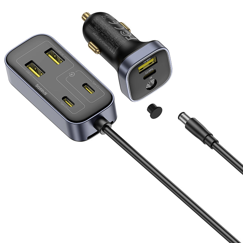 Φορτιστής Αυτοκινήτου Baseus BackseatPal L1, 110W, 3A, 3 x USB-A - 3 x USB-C, Μαύρος C00081100121-00