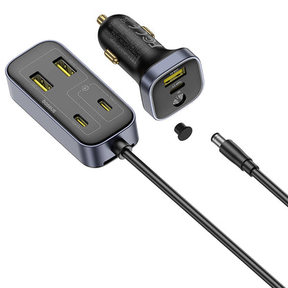 Φορτιστής Αυτοκινήτου Baseus BackseatPal L1, 110W, 3A, 3 x USB-A - 3 x USB-C, Μαύρος C00081100121-00