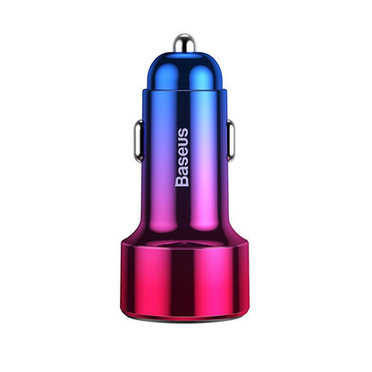 Φορτιστής Αυτοκινήτου Baseus Magic Display Series, 45W, 5A, 1 x USB-A - 1 x USB-C, Πολύχρωμος CCMLC20C-09