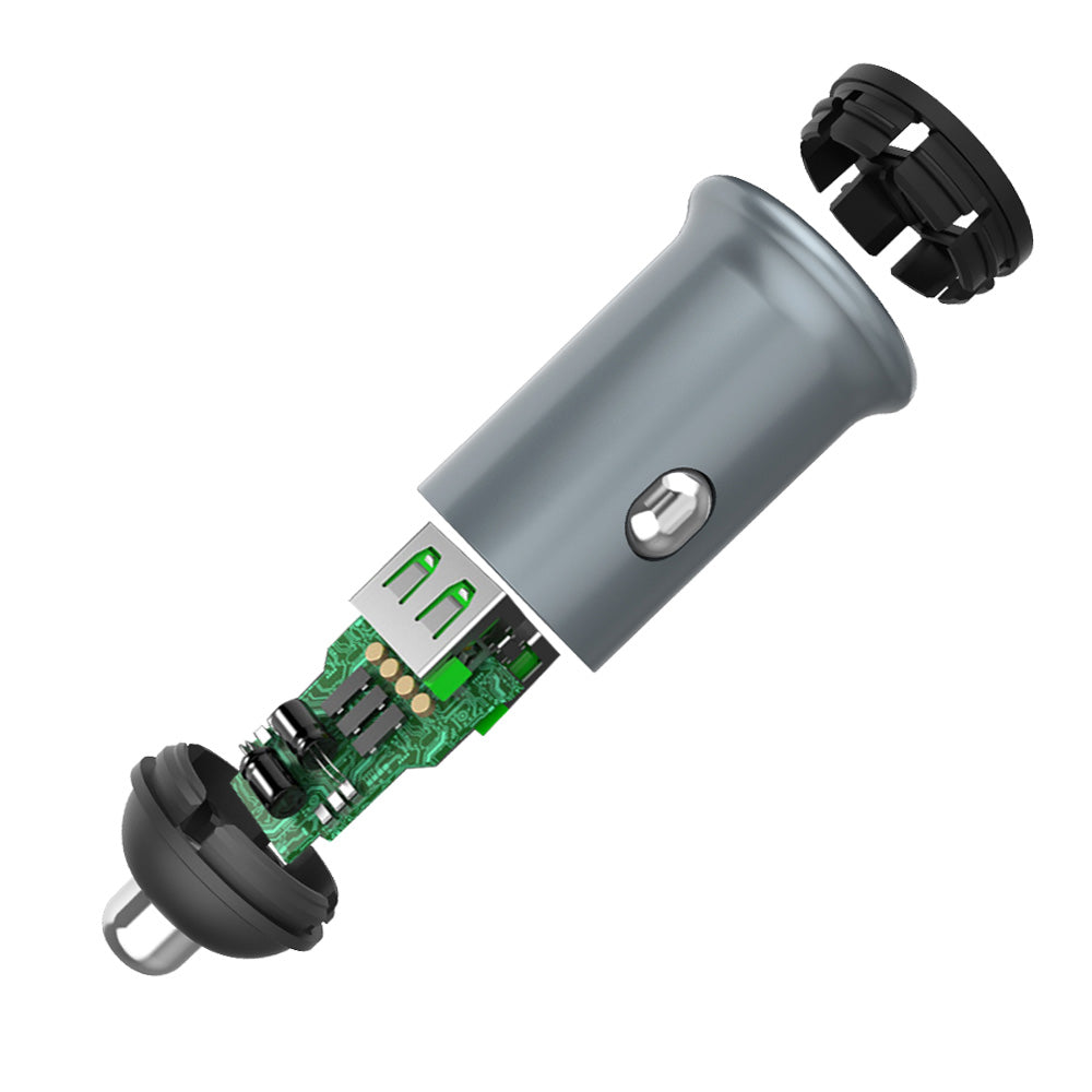 Φορτιστής Αυτοκινήτου ColorWay, 36W, 3A, 2 x USB-A, Γκρι