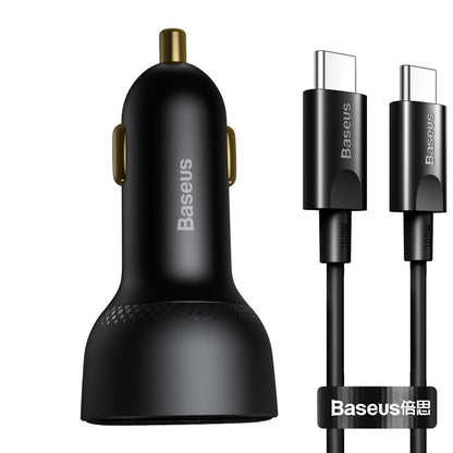 Φορτιστής Αυτοκινήτου με Καλώδιο USB-C Baseus Superme, 100W, 5A, 1 x USB-A - 1 x USB-C, Μαύρο TZCCZX-01