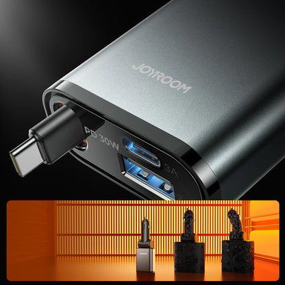 Φορτιστής Αυτοκινήτου με Καλώδιο USB-C Joyroom JR-CCL07, 30W, 3A, 1 x USB-A - 1 x USB-C, Γκρι