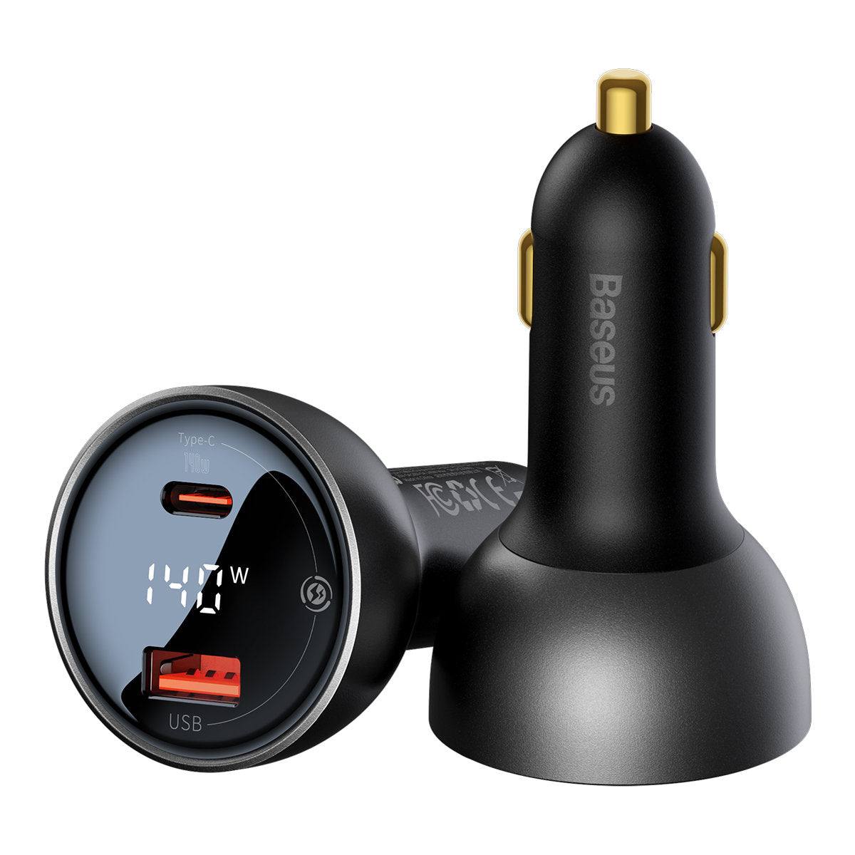Φορτιστής Αυτοκινήτου με Καλώδιο USB-C Baseus, 140W, 5A, 1 x USB-A - 1 x USB-C, Μαύρο CGZX070001