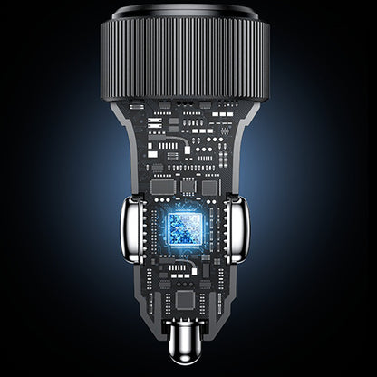 Φορτιστής Αυτοκινήτου με Καλώδιο Lightning Yesido Y60, 38W, 3A, 1 x USB-A - 2 x USB-C, Μαύρο