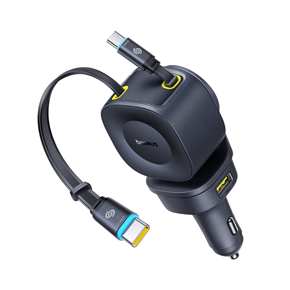Φορτιστής Αυτοκινήτου με Καλώδιο USB-C Baseus PrimeTrip VR2 Max, 163W, 3A, 1 x USB-A - 1 x USB-C, Μαύρο P10162701313-00