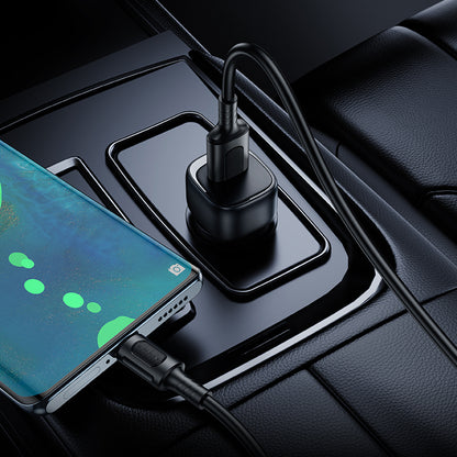 Φορτιστής Αυτοκινήτου με Καλώδιο USB-C Borofone BZ34 Cloud, 18W, 3A, 1 x USB-A, Λευκό