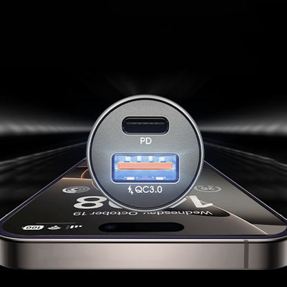 Φορτιστής Αυτοκινήτου με Καλώδιο USB-C / Lightning Lisen, 48W, 3A, 1 x USB-A - 1 x USB-C, Μαύρο YL0223080035