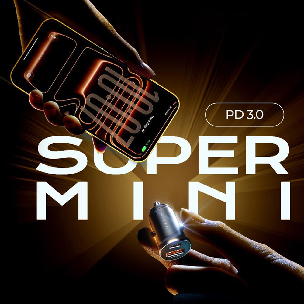 Φορτιστής Αυτοκινήτου με Καλώδιο USB-C / Lightning Lisen, 48W, 3A, 1 x USB-A - 1 x USB-C, Μαύρο YL0223080035