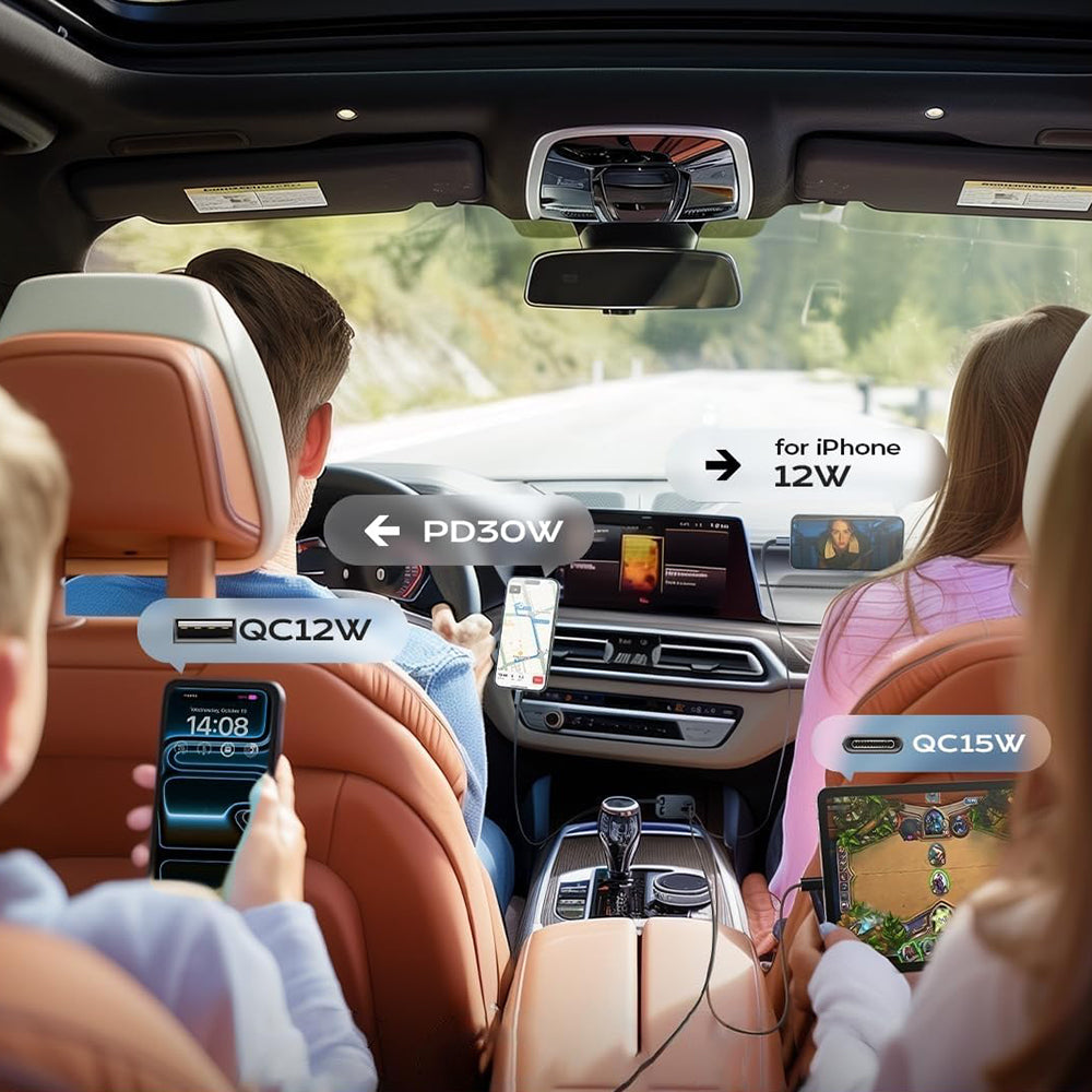 Φορτιστής Αυτοκινήτου με Καλώδιο USB-C / Lightning Lisen, 69W, 3A, 1 x USB-A - 1 x USB-C, Μαύρο YL0224040031