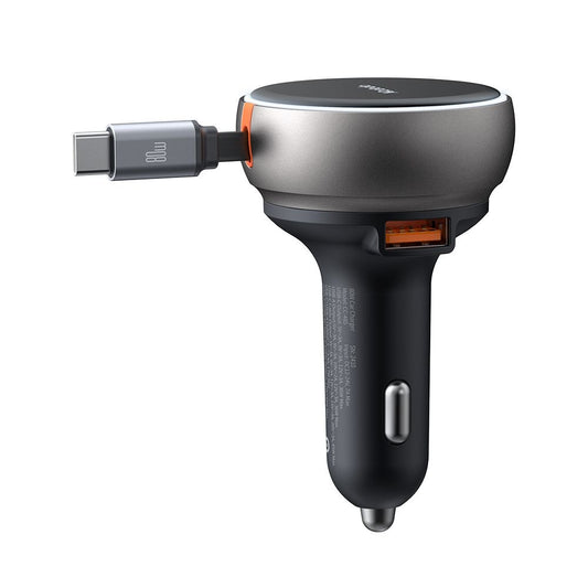 Φορτιστής Αυτοκινήτου με Καλώδιο USB-C McDodo CC-4850, 80W, 3A, 1 x USB-A - 1 x USB-C, Μαύρο